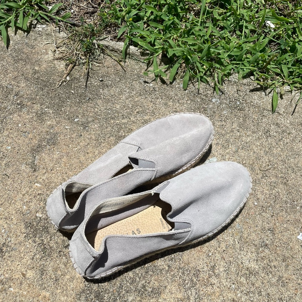 Gray Slip-On Espadrilles